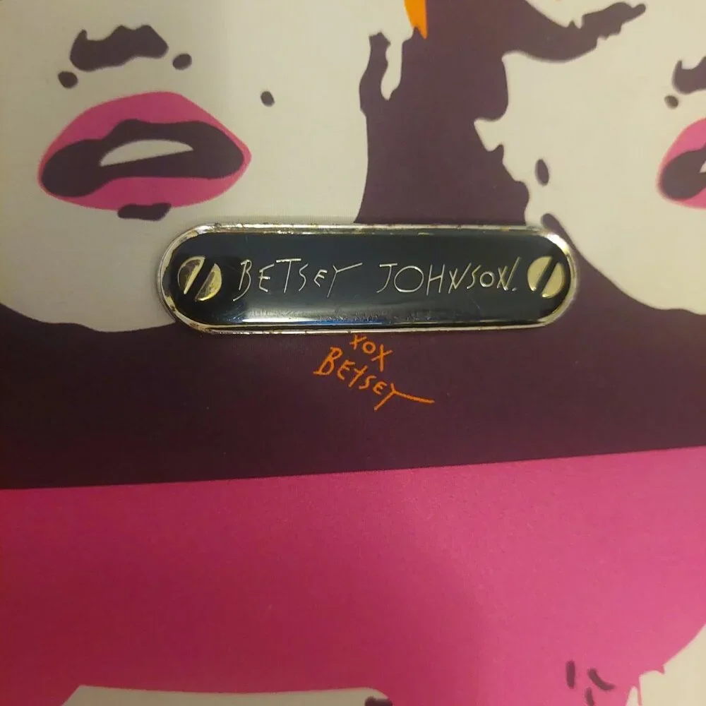 Rare Vintage 1990s Betsey Johnson Pop Art Marilyn Monroe Laptop Bag Case Tote